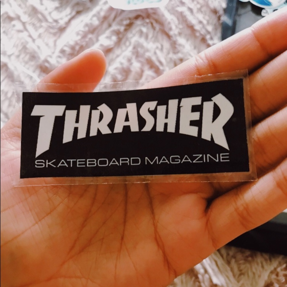 Handmade Thrasher sticker 🖤
